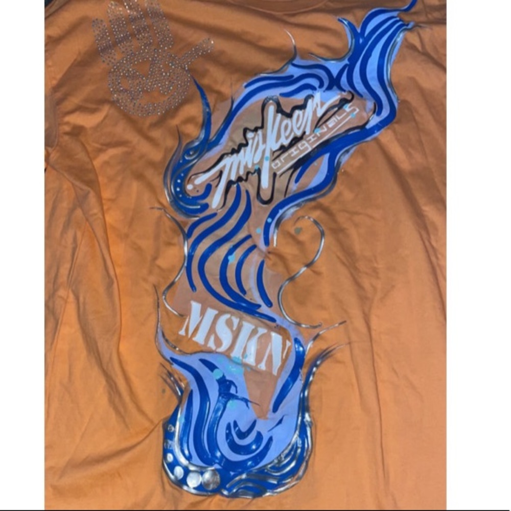 NWT MENS Hand Painted Crew T Shirt - Picture 5 of 5